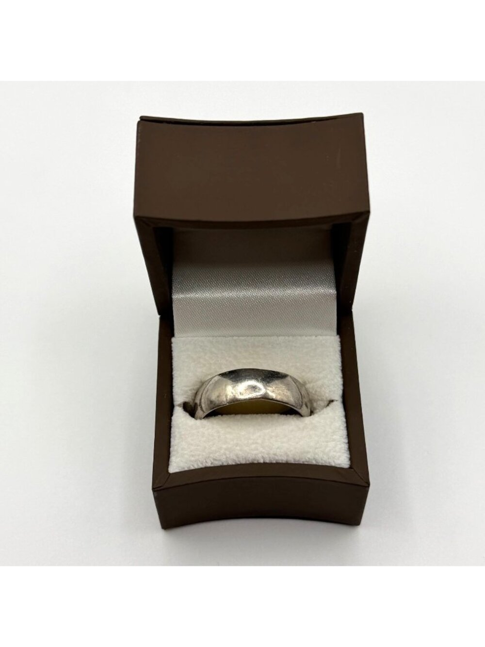 925 Sterling Silver Plain Band Ring Size 13